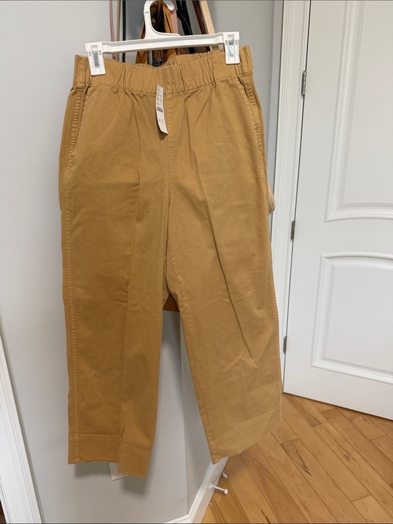 J. Crew Pants - J Crew Astrid wide-leg chino pant in Beige. Women’s Size Small. NWT